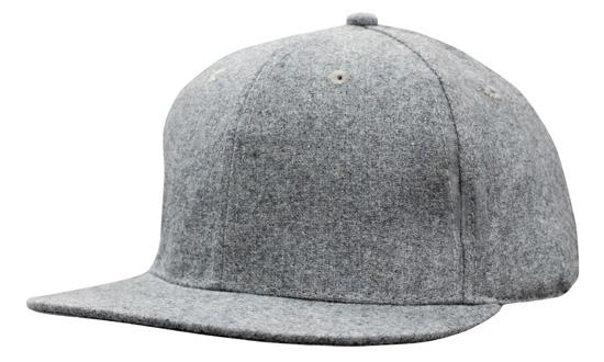 Grey Marle Flannel Cap w/Snap Back Pro Styling