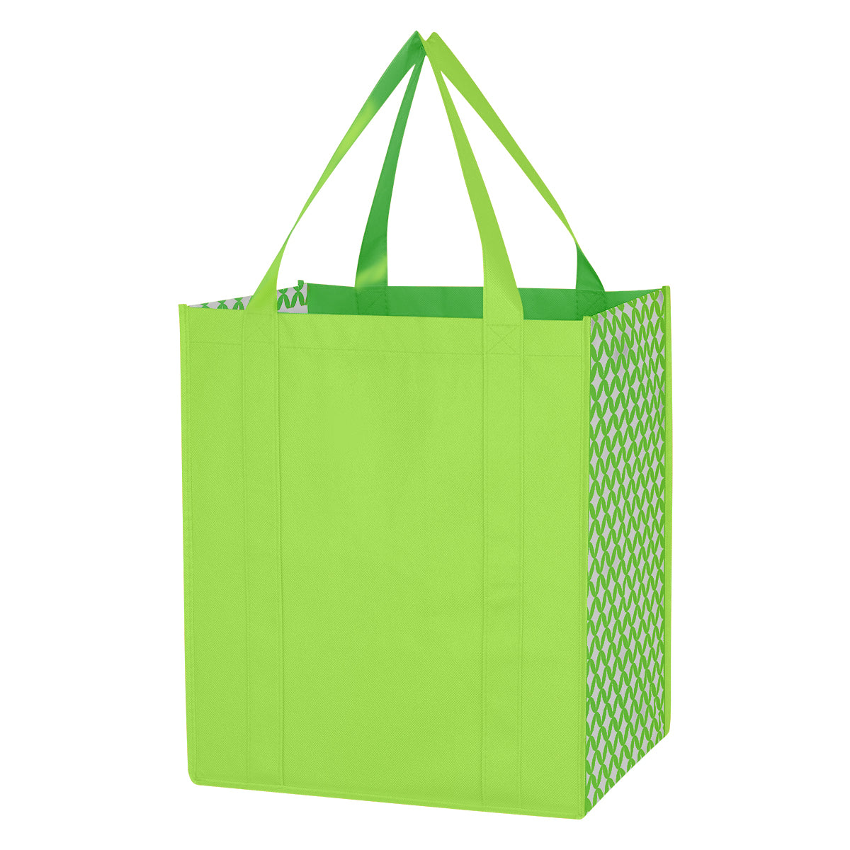 000543 Non-woven Curved Diamond Tote Bag