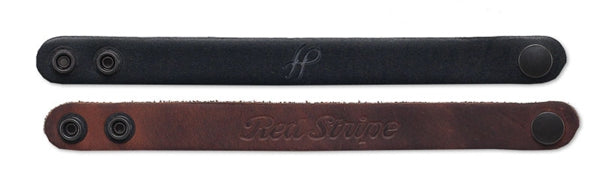 Assorted Black Leather finishes Bracelets 0.75"