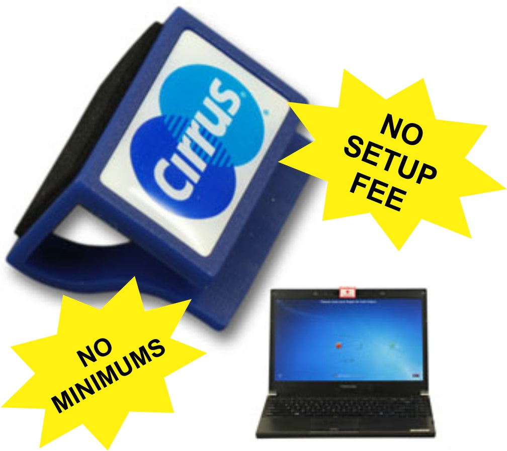 Clip on Webcam Cover w/Screen Cleaner