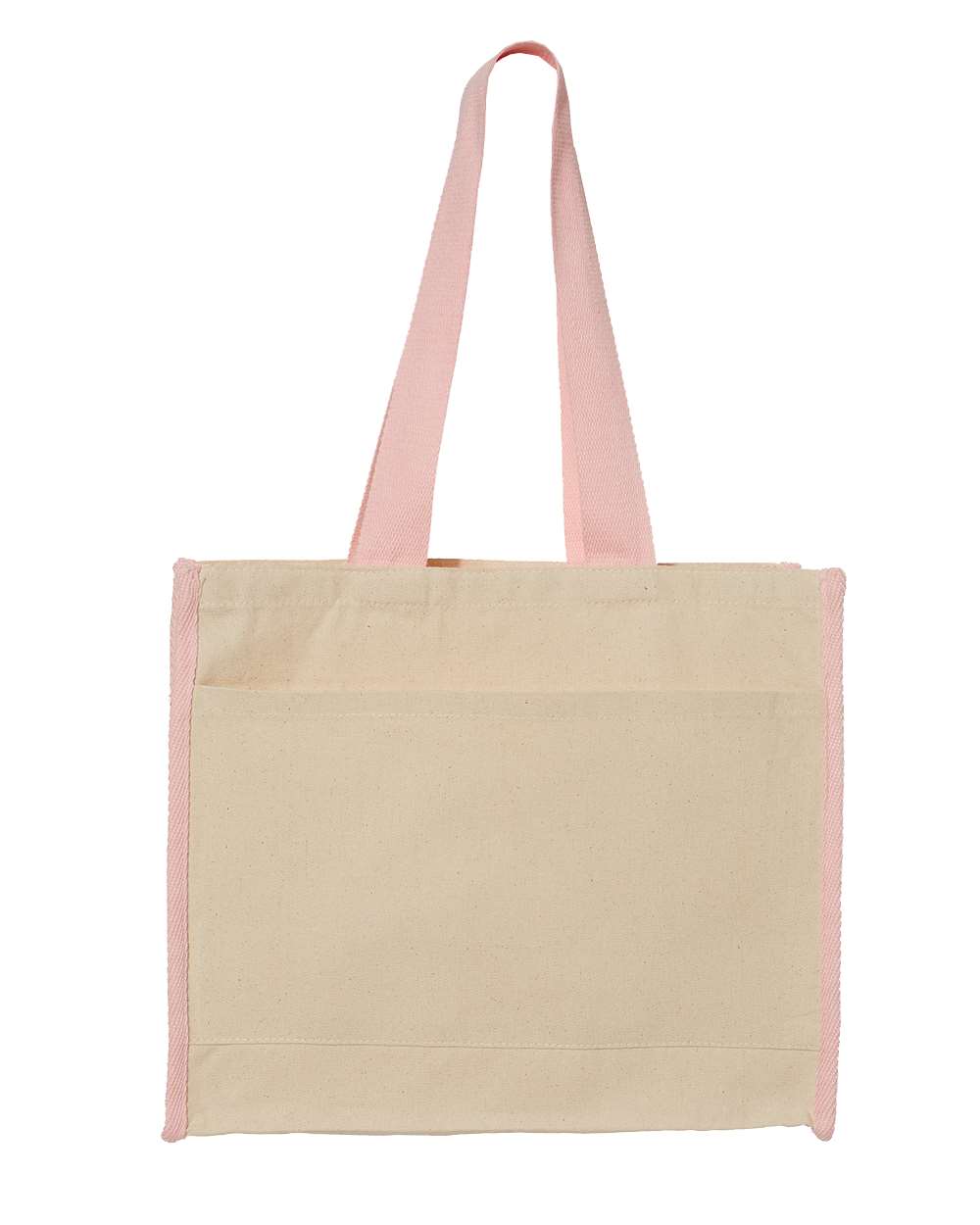 Q-Tees 14L Tote w/Contrast-Color Handles