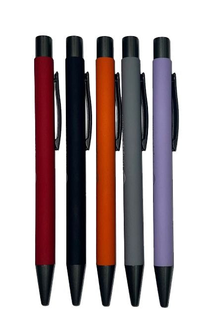 LIMBA Comfort Rubberized Style Plunger Action Aluminum Pen