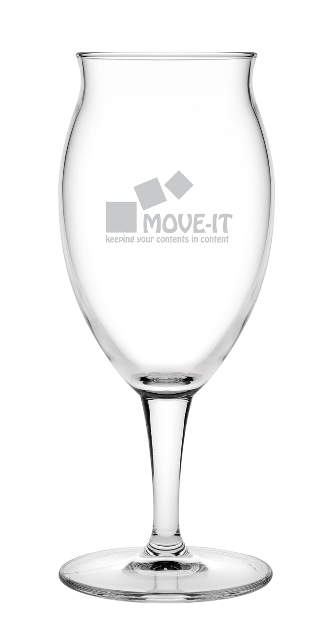 Waterloo 13.75oz clear glass stemmed craft pilsner