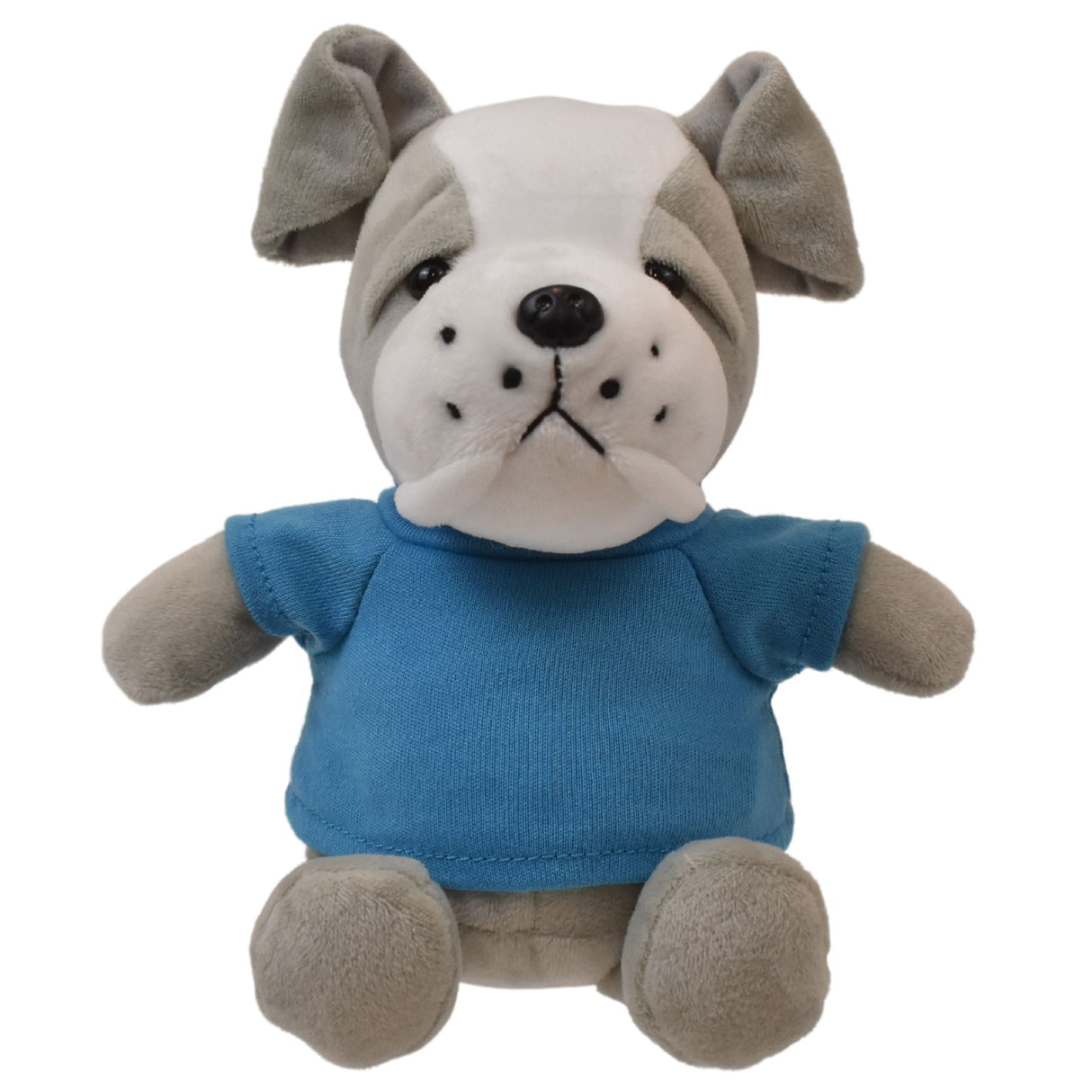 6" Mini Me Gray Brooklyn Bulldog w/T-Shirt