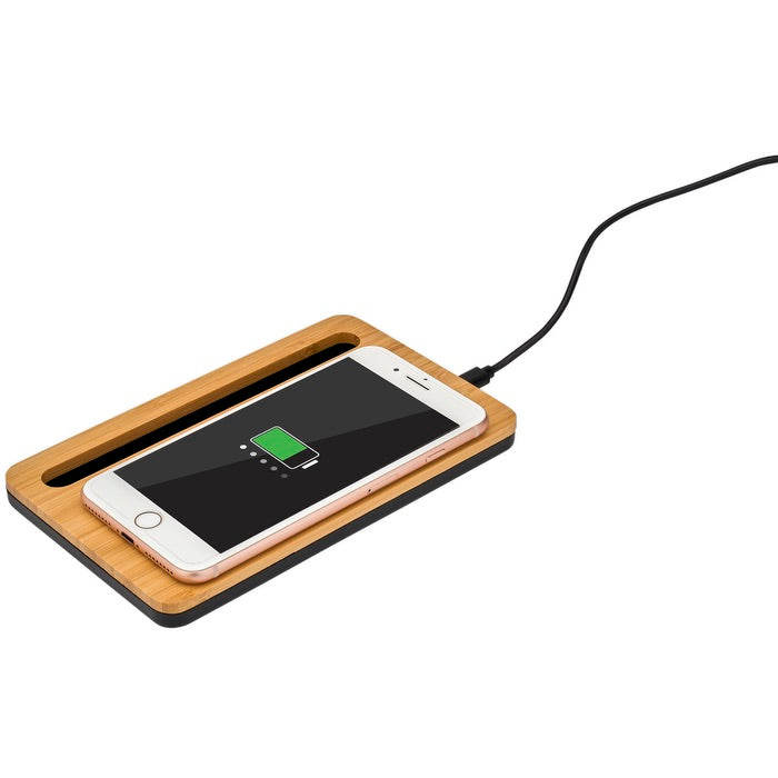 5W Bamboo Desktop Wireless Charger