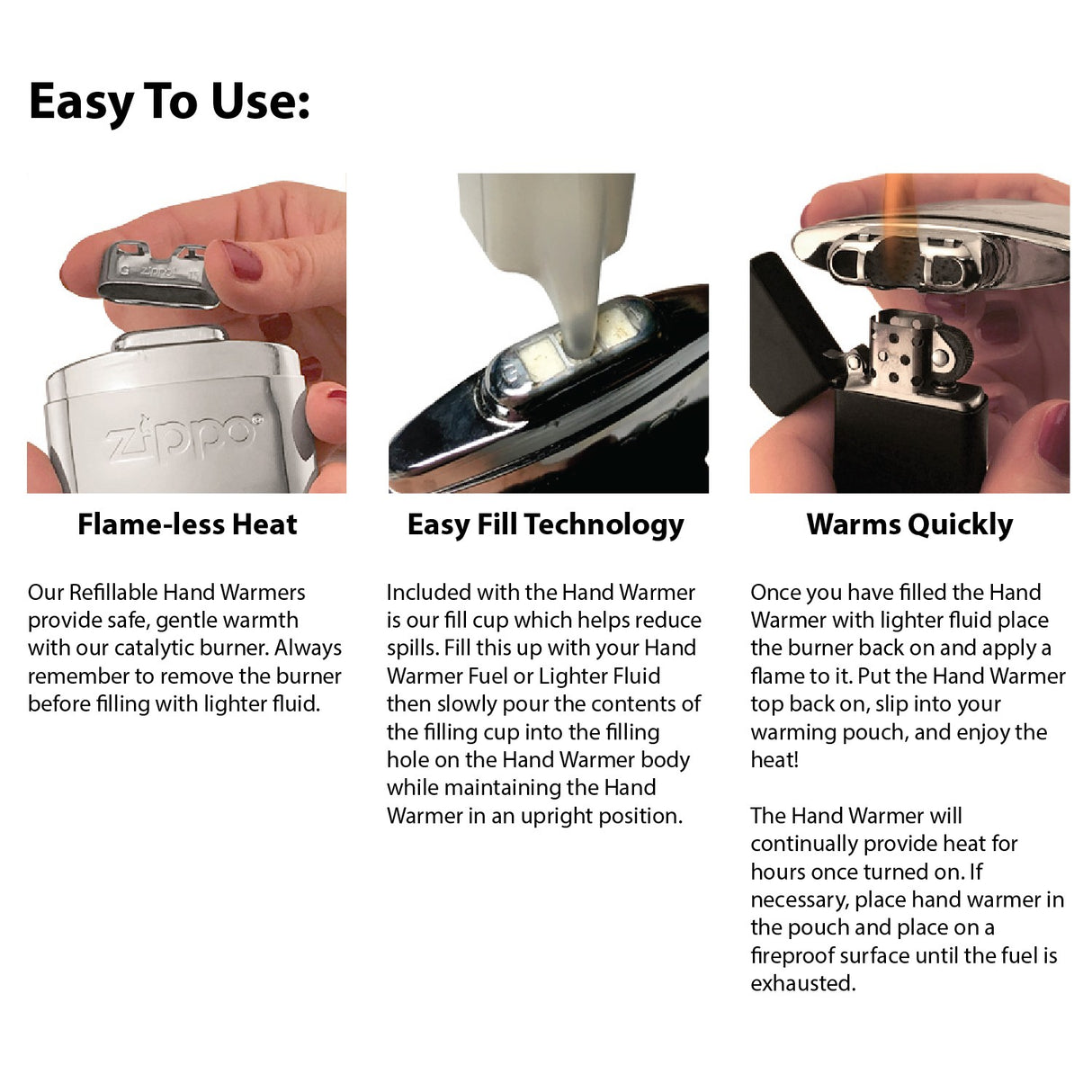 Zippo® 6-Hour Refillable Hand Warmer
