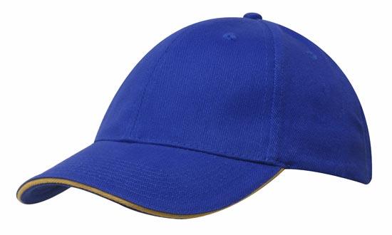 Unstructured Brushed Cotton Cap w/Sandwich Trim