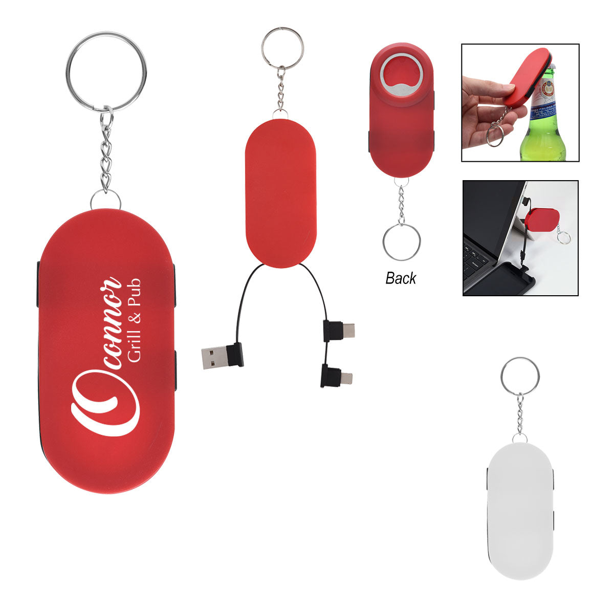 Hideaway 3-in-1 Charging Cable & Bottle Opener