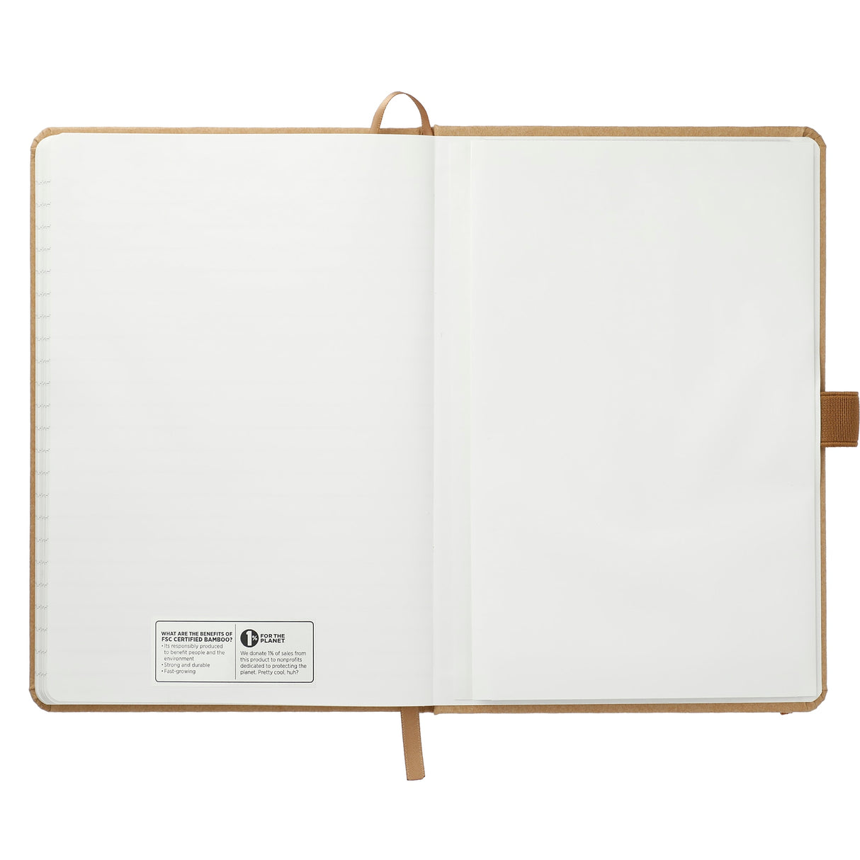 5.5" x 8.5" Washable Kraft Stone Bound JournalBook