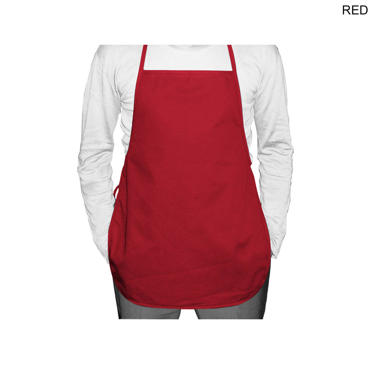 48 Hr Quick Ship - Discounted Shorter Length Twill Bib Apron, 19x24, No Pockets