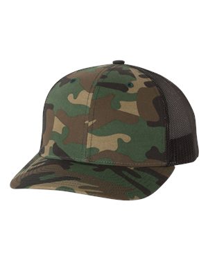 000458 Richardson® Patterned Snapback Trucker Cap