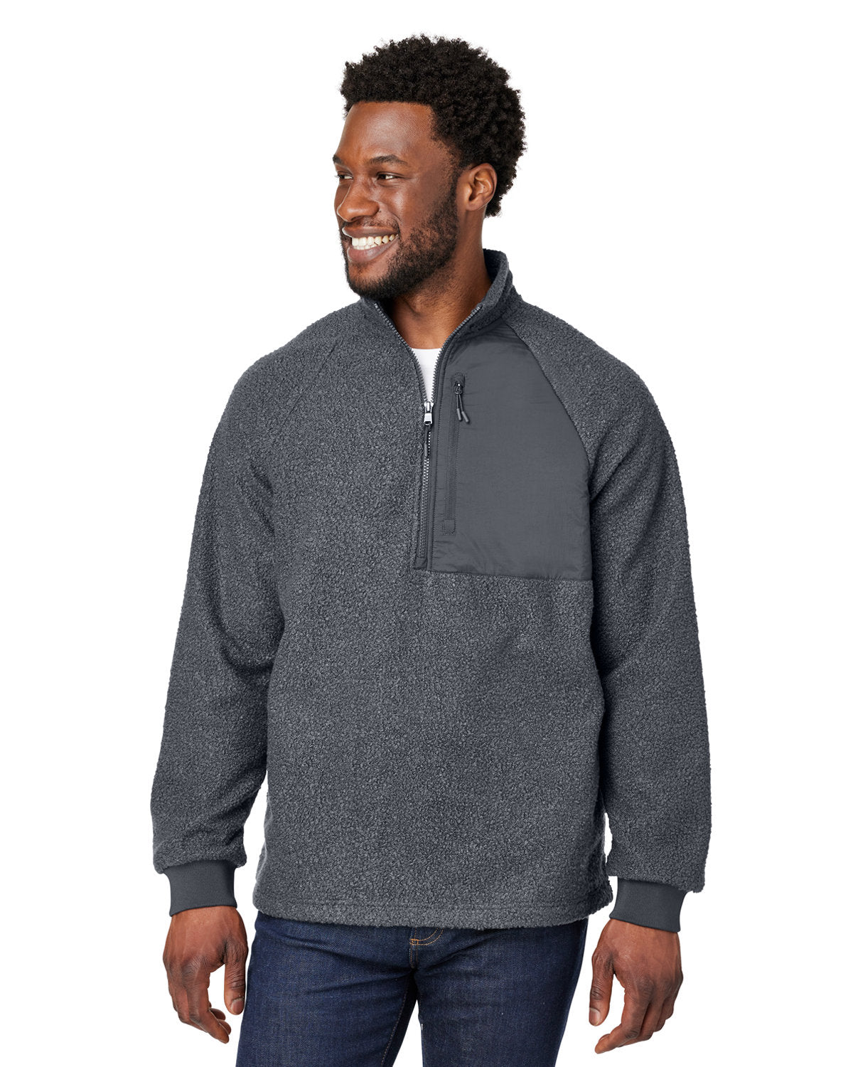 NORTH END Men's Aura Sweater Fleece Quarter-Zip