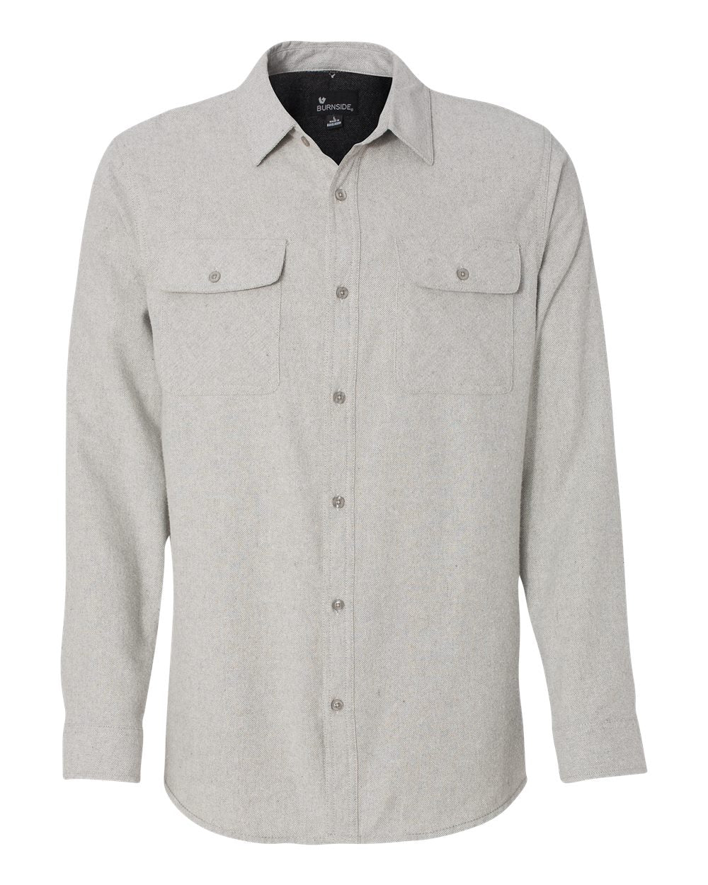 Burnside Long Sleeve Solid Flannel Shirt