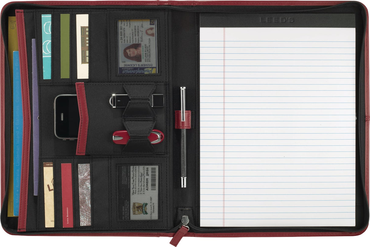 Pedova Zippered UltraHyde Padfolio FSC Mix Paper