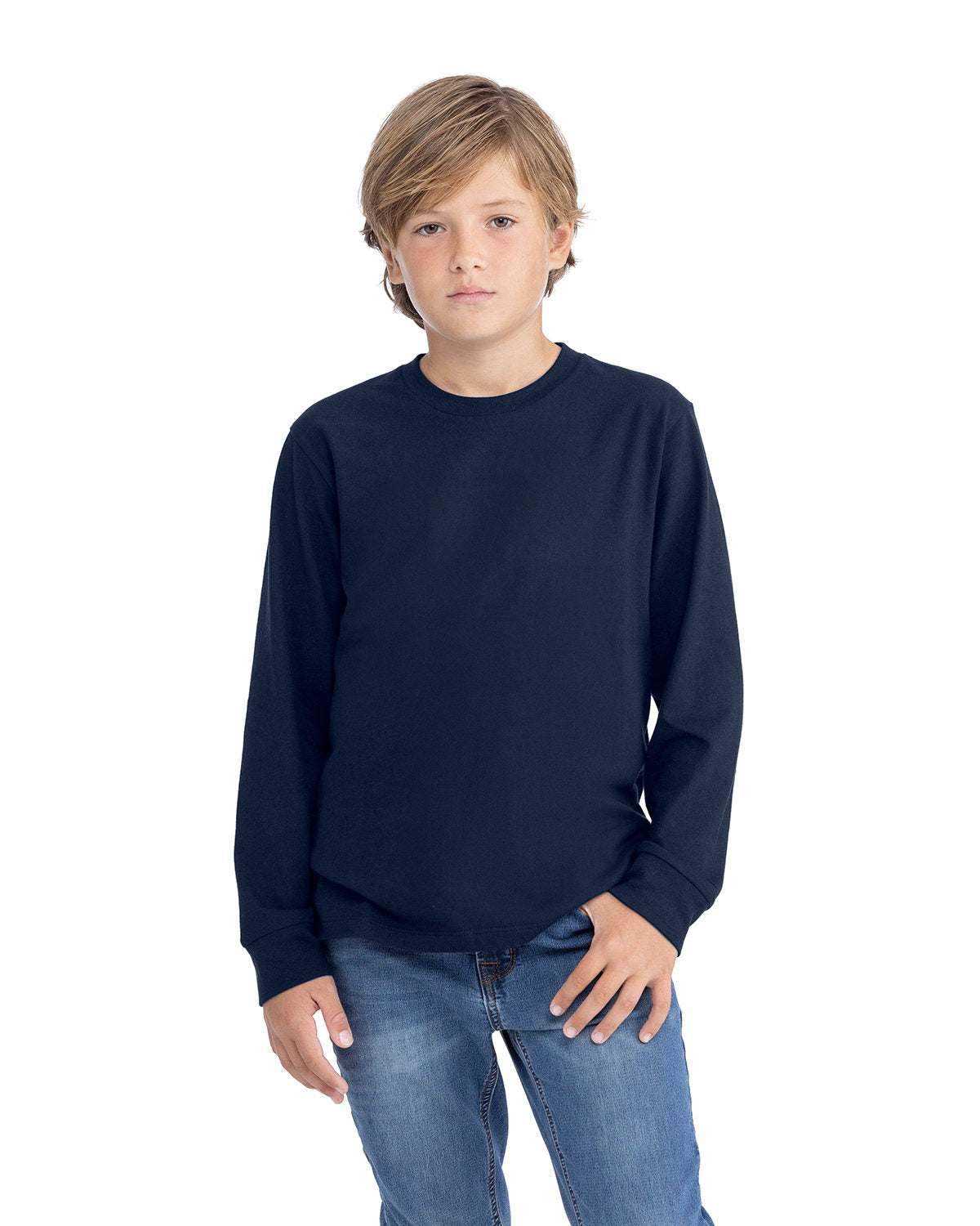 000088 NEXT LEVEL APPAREL Youth Cotton Long Sleeve T-Shirt