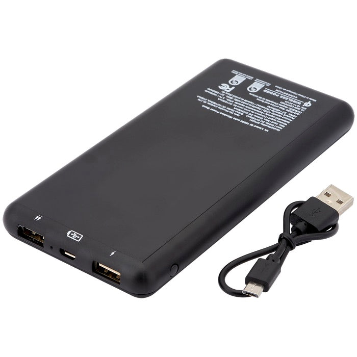 10000mAh UL Certified Qi Ring Wireless Power Bank & Charger