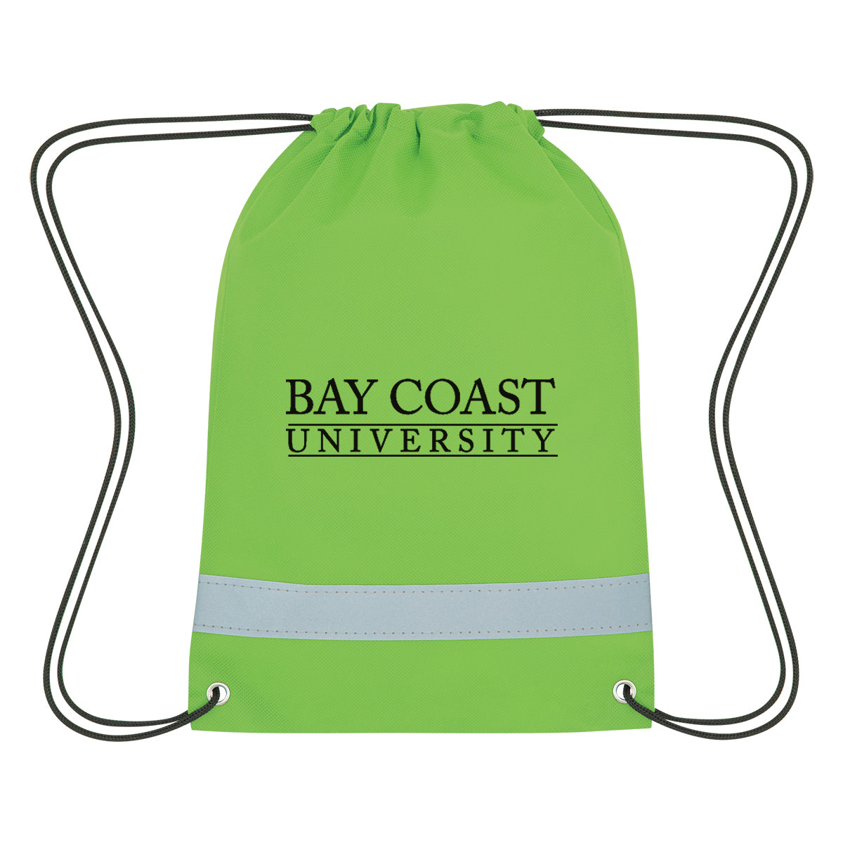 Lil' Bit Reflective Non-woven Drawstring Bag