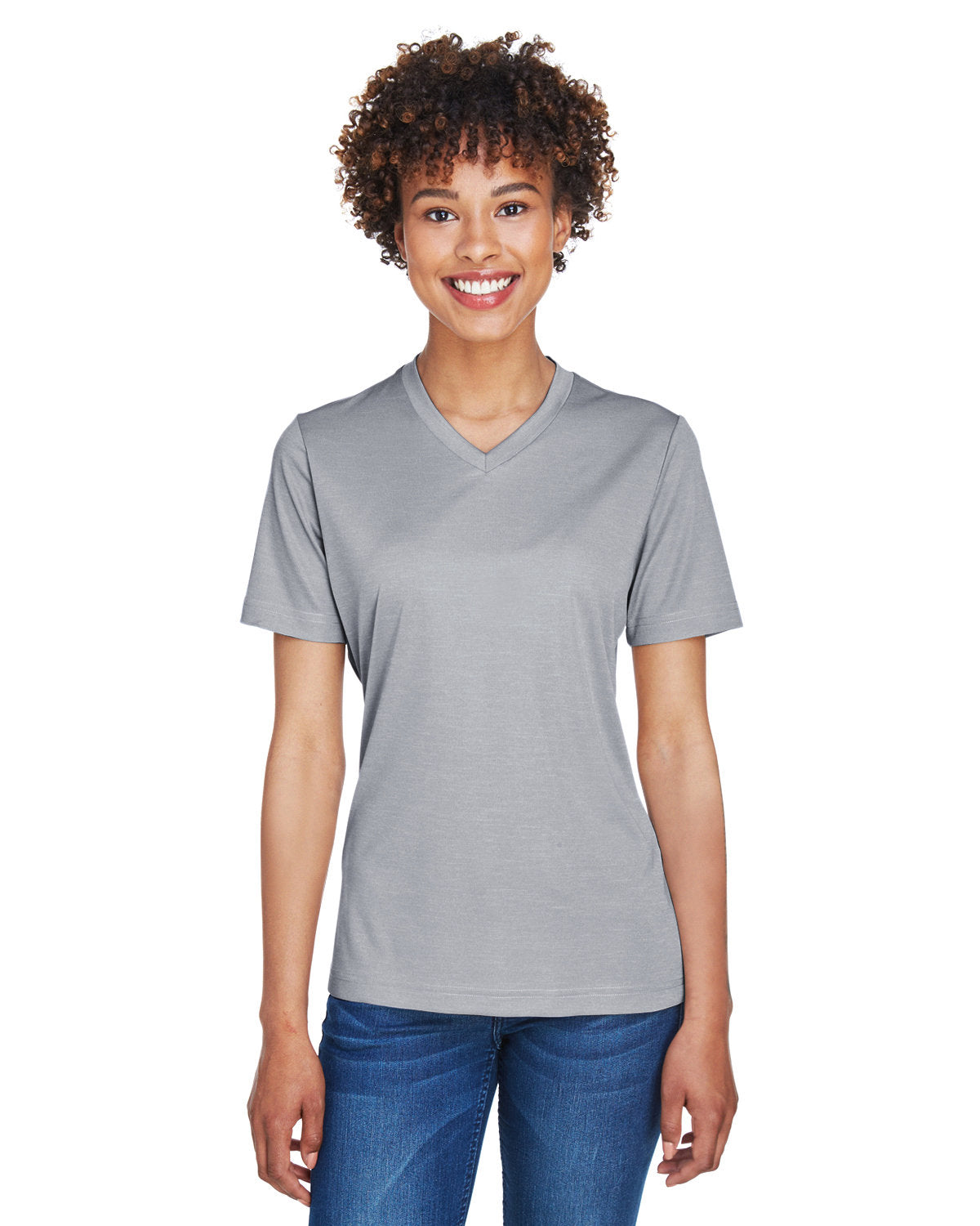 000246 Team 365 Ladies' Sonic Heather Performance T-Shirt