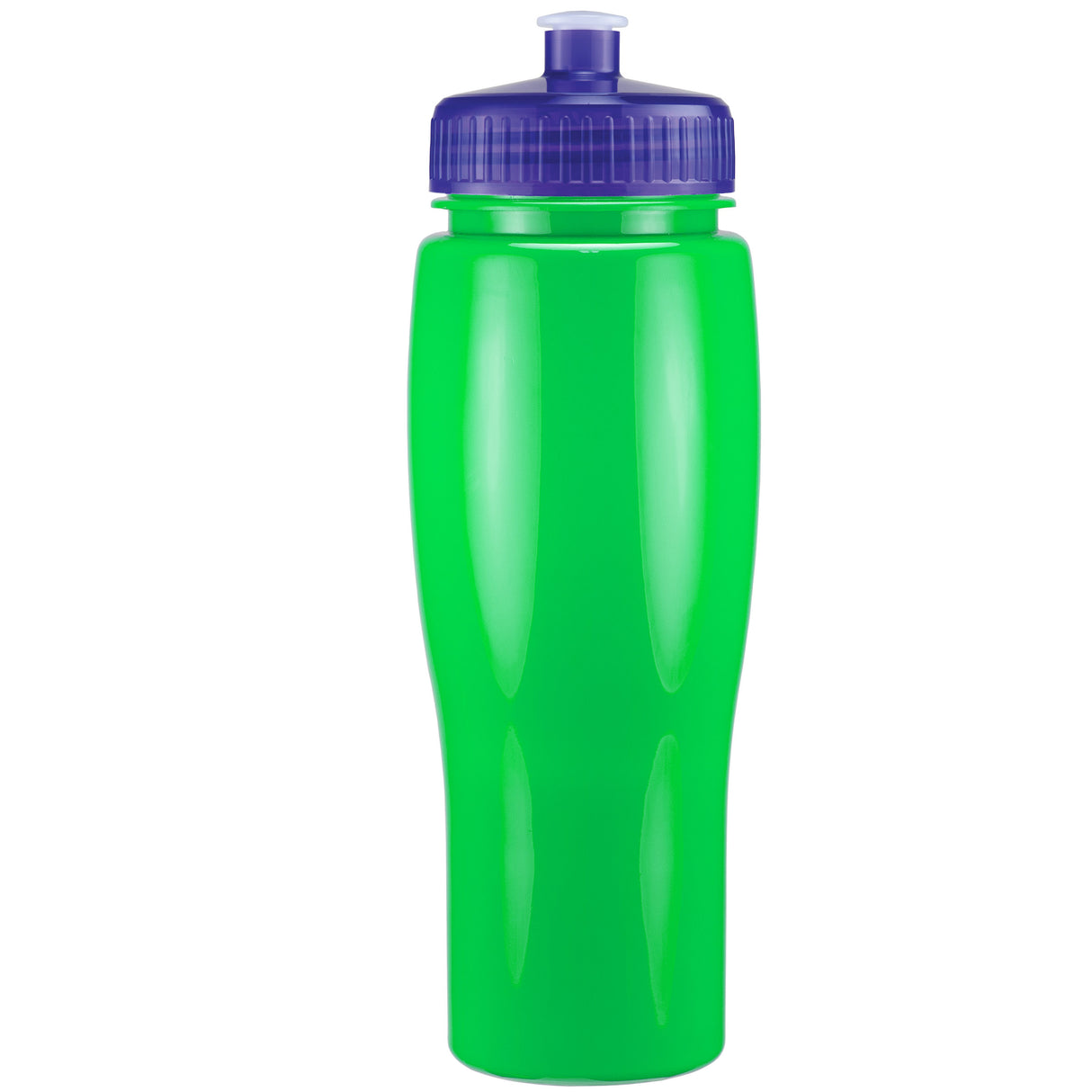 24 Oz. Contour Bottle w/ Push Pull Lid - Solid Colors