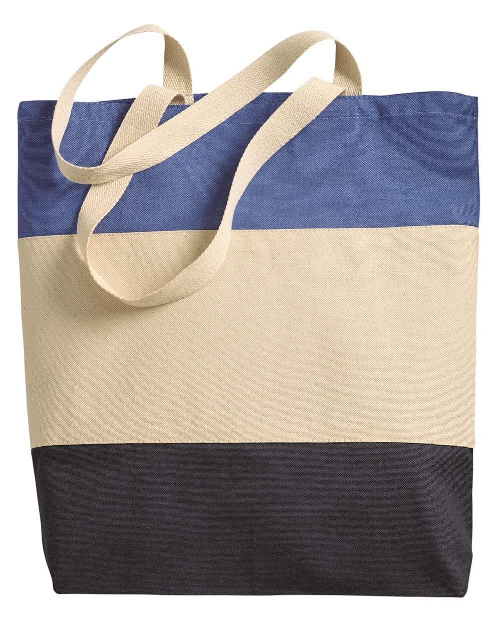 Q-Tees 11L Tri-Color Tote Bag