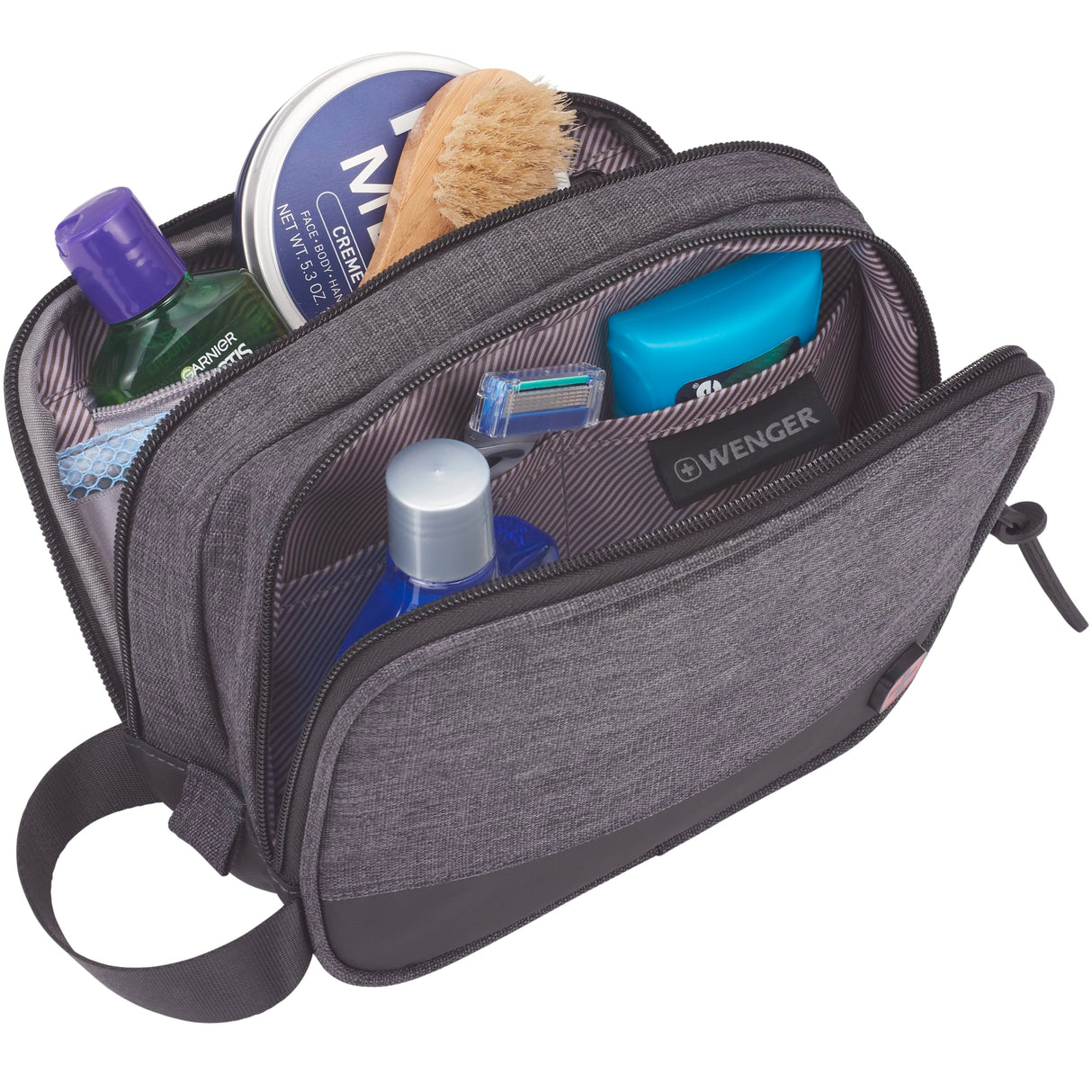 000387 Wenger RPET Dual Compartment Dopp Kit