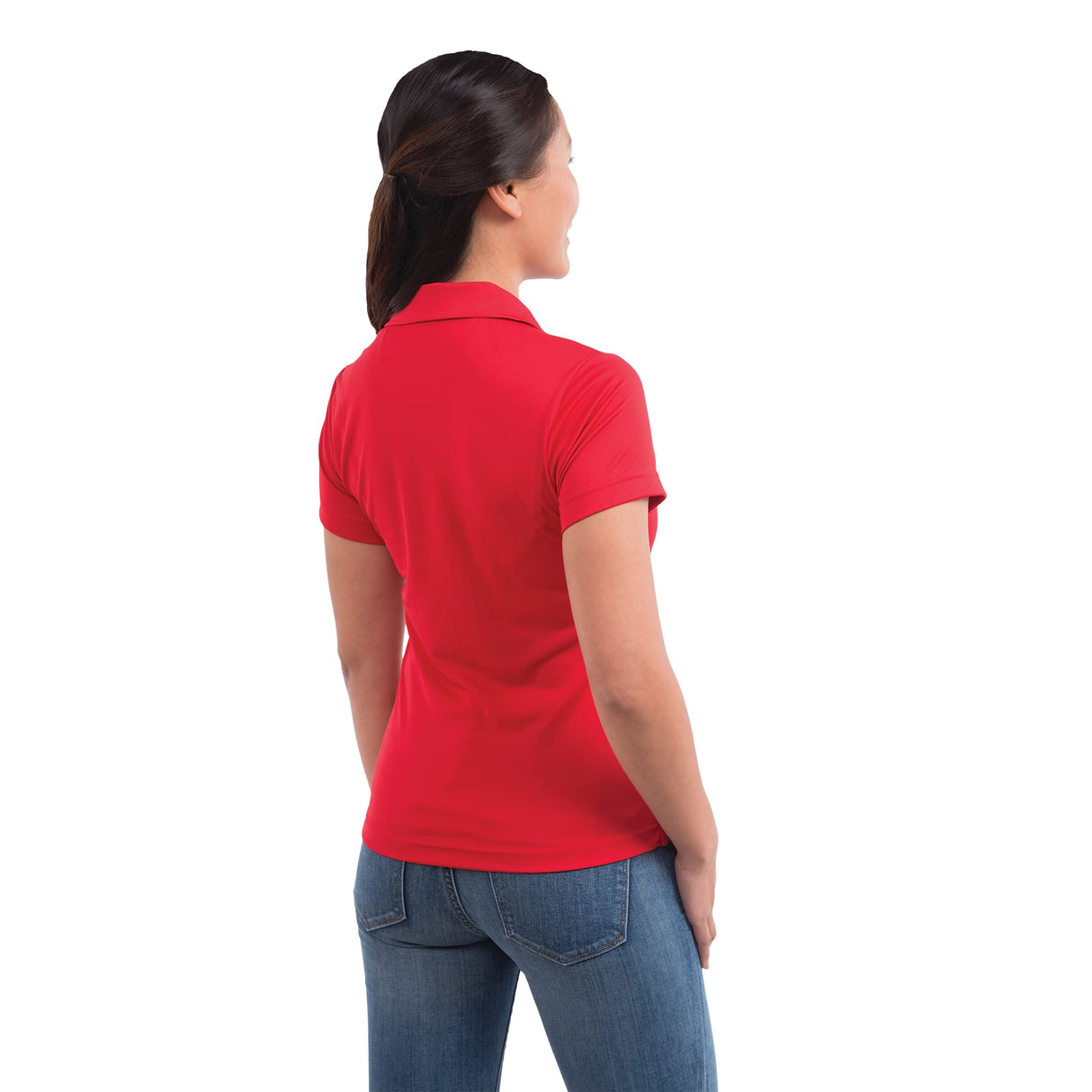 Women's MORENO TEXT MICRO SS POLO