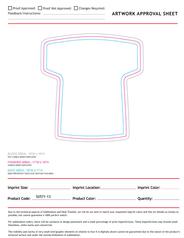 72 Hr Fast Ship - Hockey Jersey Shape Microfiber Keepsake Towel, 17x18, Sublimated Front Side