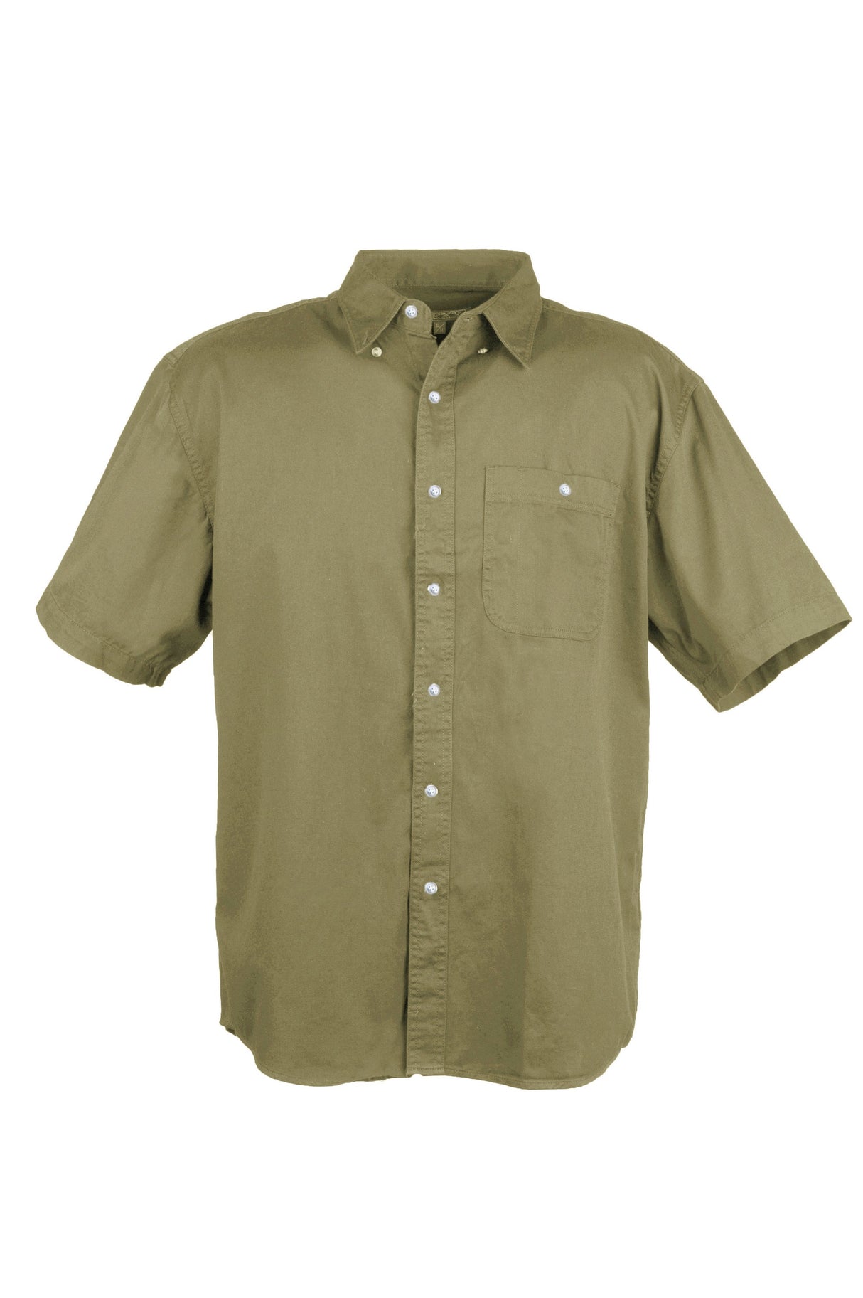 Men's 100% Cotton Twill Long Sleeve Shirt Tall (Beige) (LT-3XLT)