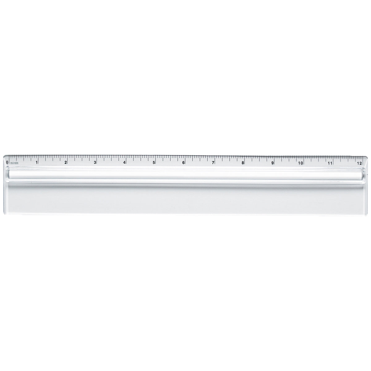 Plastic 12" Ruler With Magnifying Glass