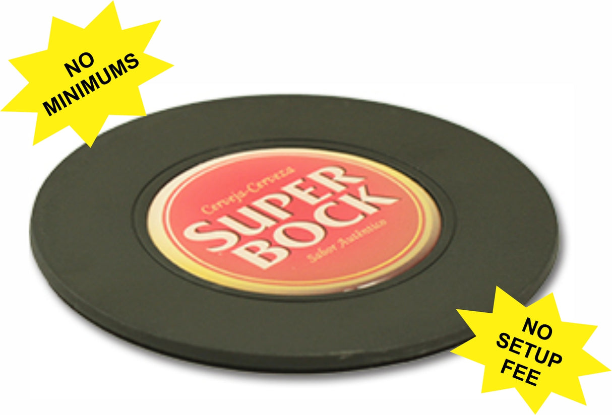 Coaster with Full Color Domed Logo