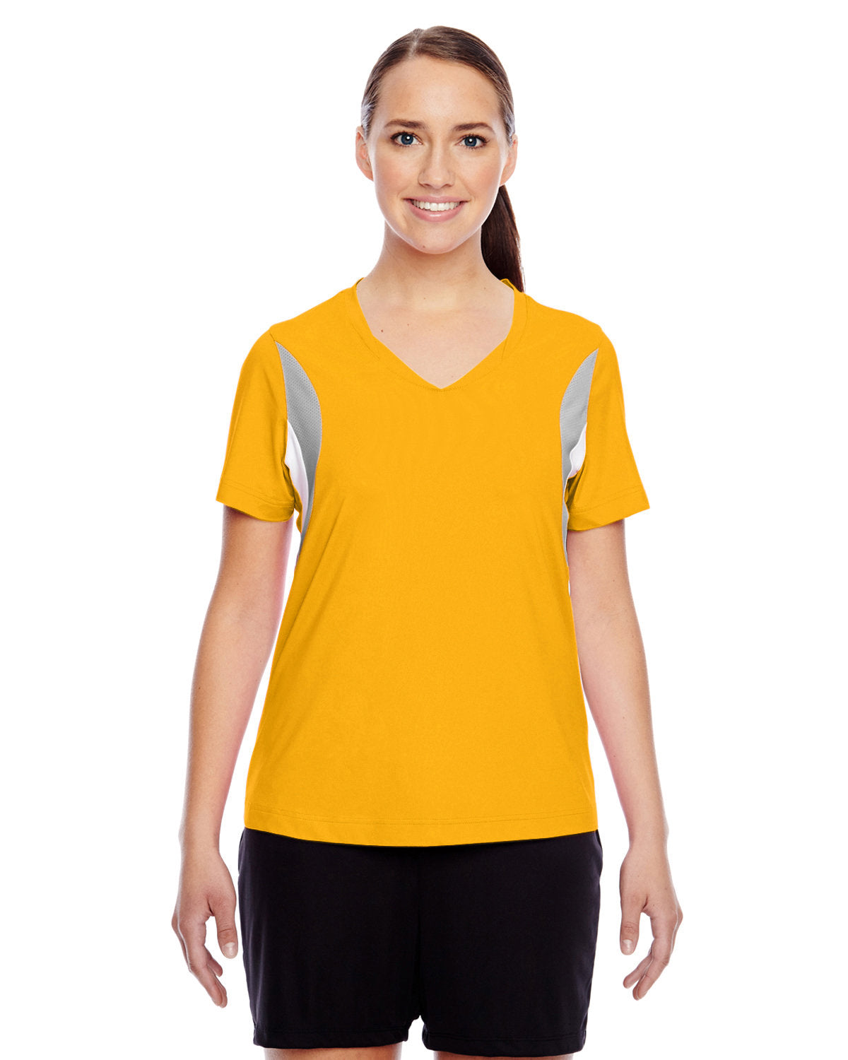 Team 365 Ladies' Short-Sleeve Athletic V-Neck Tournament Jersey