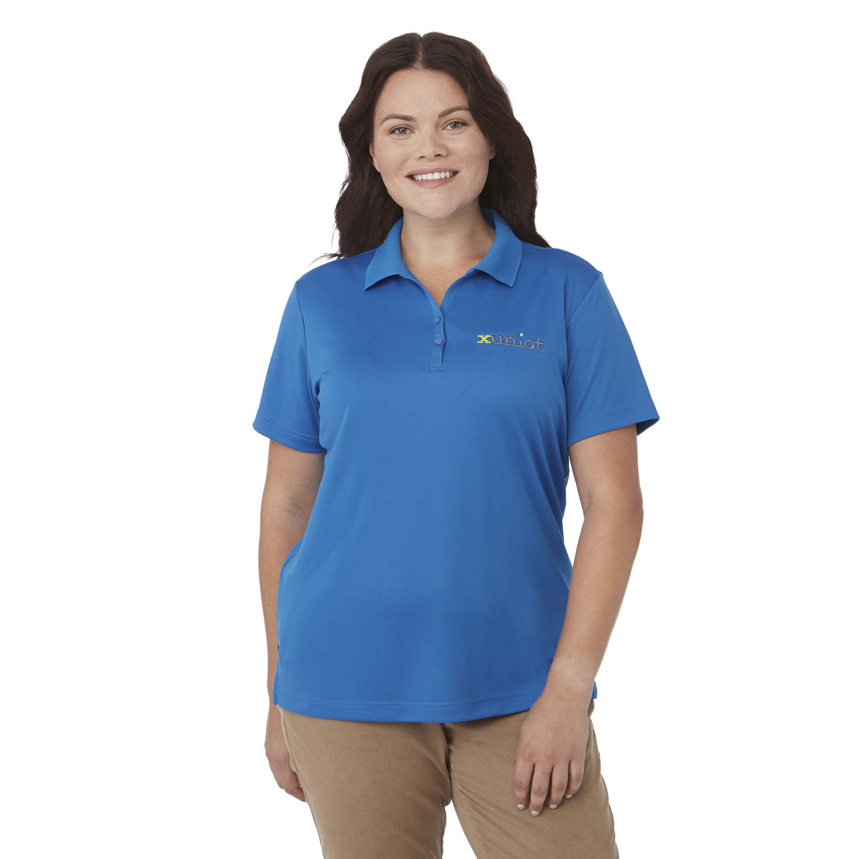 Women's MORENO TEXT MICRO SS POLO