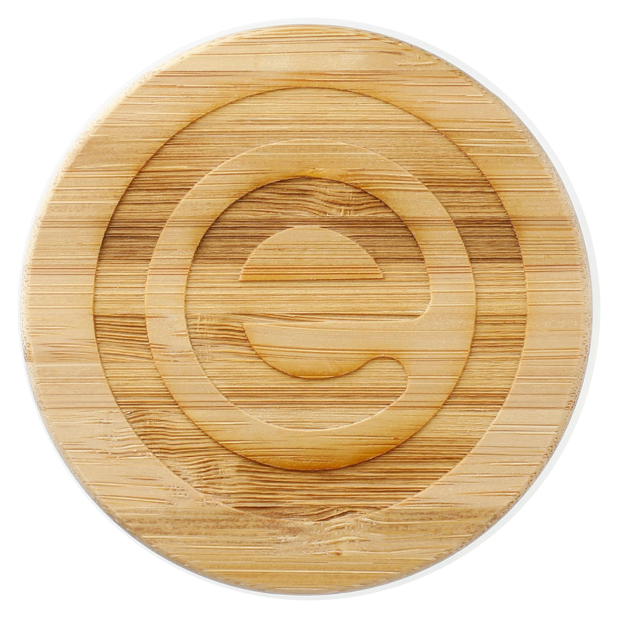 FSC 100% Bamboo lid 12oz Easton Glass Cup