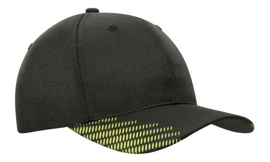 Breathable Poly Twill Cap w/Peak Flash Print