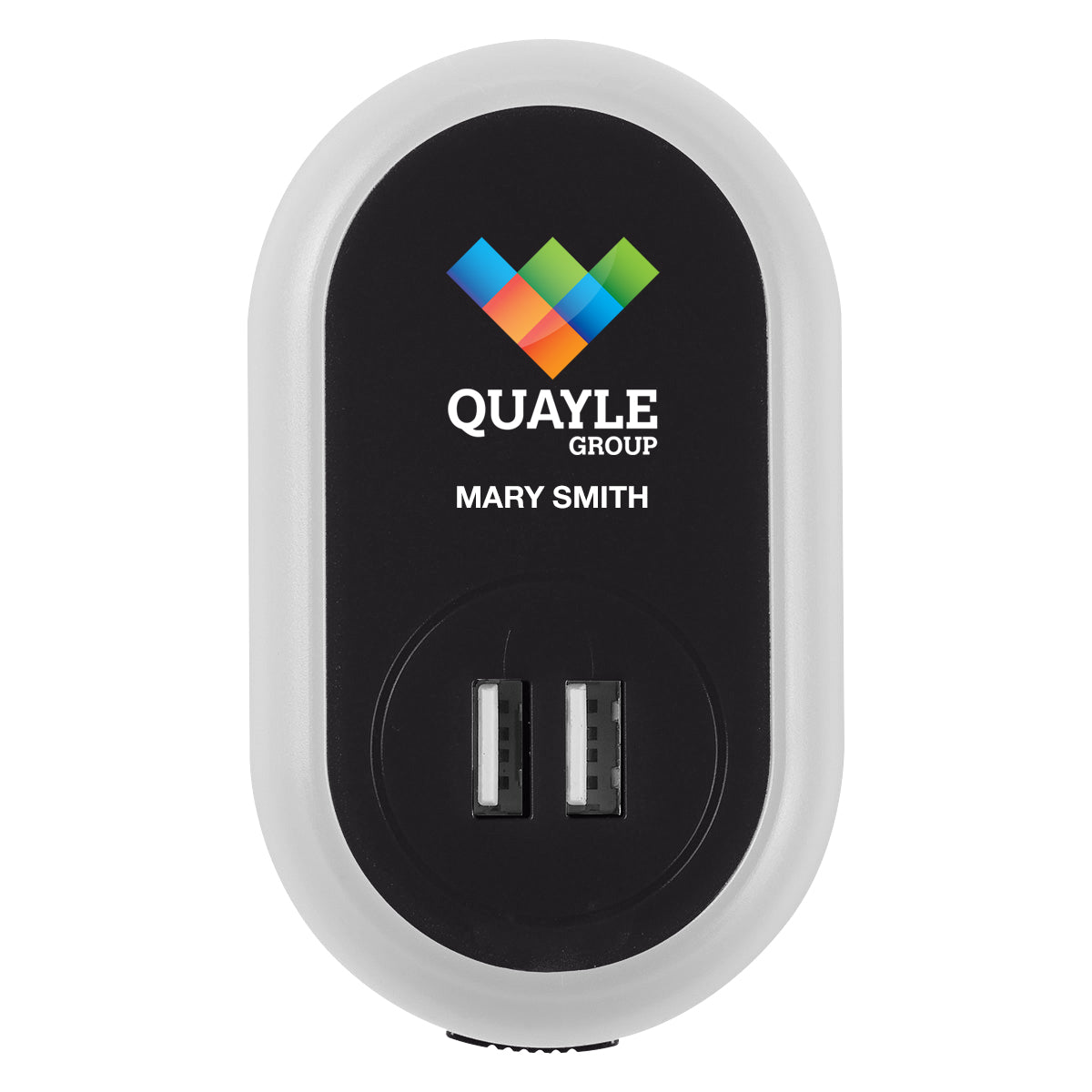 Ul Listed Nightlight A/c Adapter With Dual Usb Ports