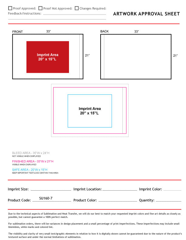 48 Hr Quick Ship - Poplin White Pillowcase, 33x21, 2" End Hem, Fits standard size pillow, Sublimated