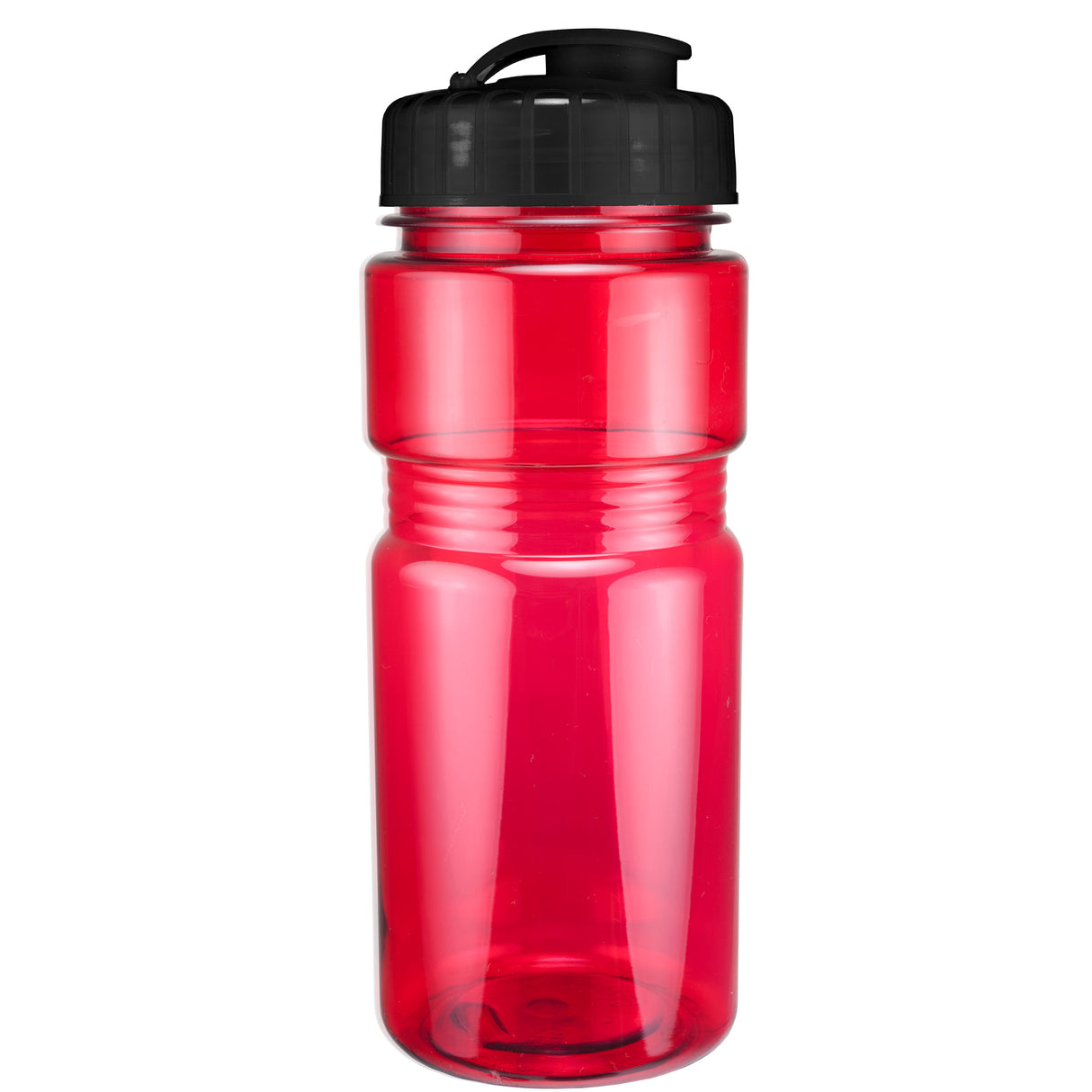 20 Oz. Translucent Recreation Bottle w/ Flip Top Lid