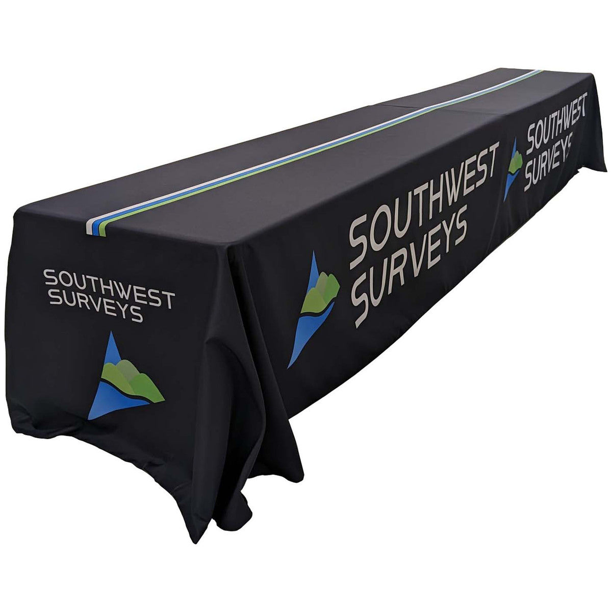 24 Hr Express Ship - Sublimated Table Cloth for 16' table (or 2 x 8' tables combined), Closed back