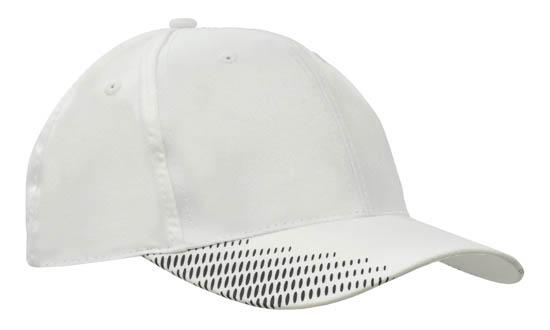 Breathable Poly Twill Cap w/Peak Flash Print