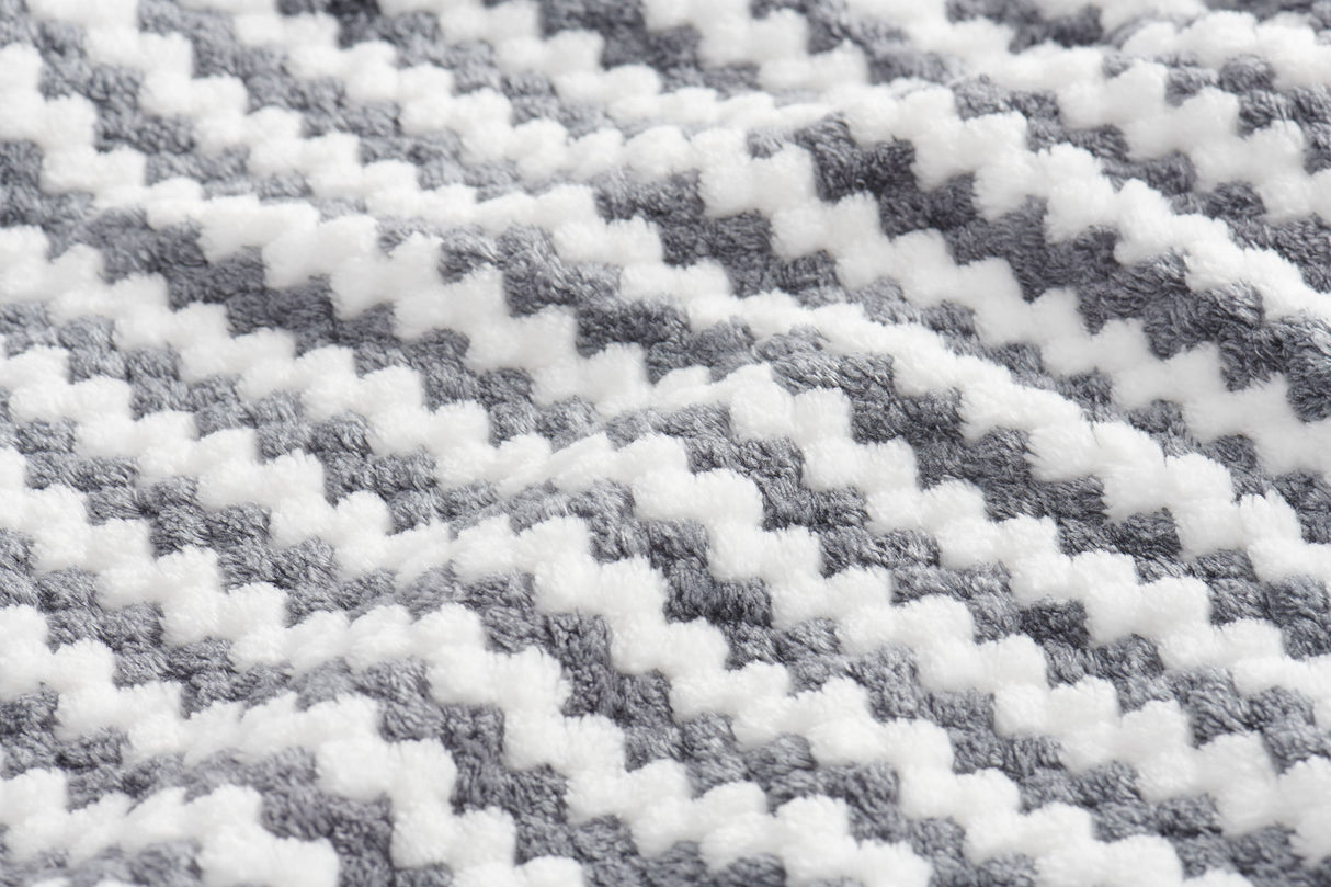 Field & Co.® Chevron Striped Sherpa Blanket