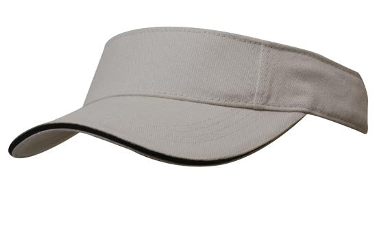 Brushed Heavy Cotton Peak Visor