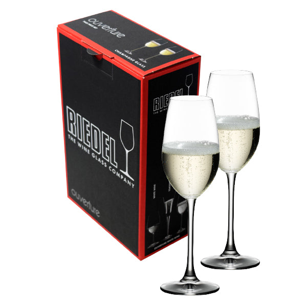~ Ouverture Champagne 9-1/8oz S/2 crystal in a RIEDEL Gift box (blank)