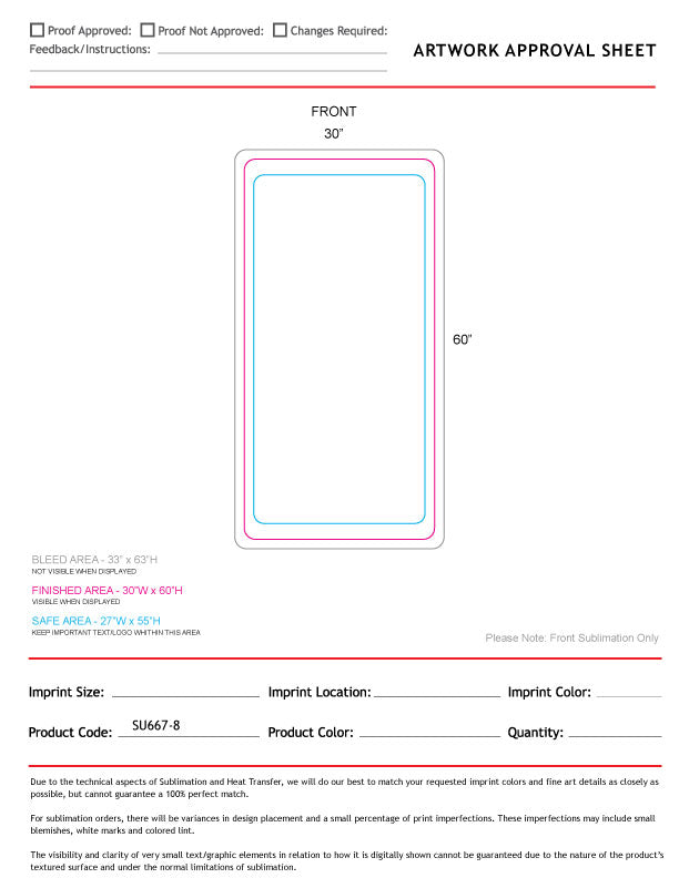 24 Hr Express Ship - Sherpa Faux Wool Lined Micro Mink Throw, 30x60, Sublimated Edge to Edge 1 side
