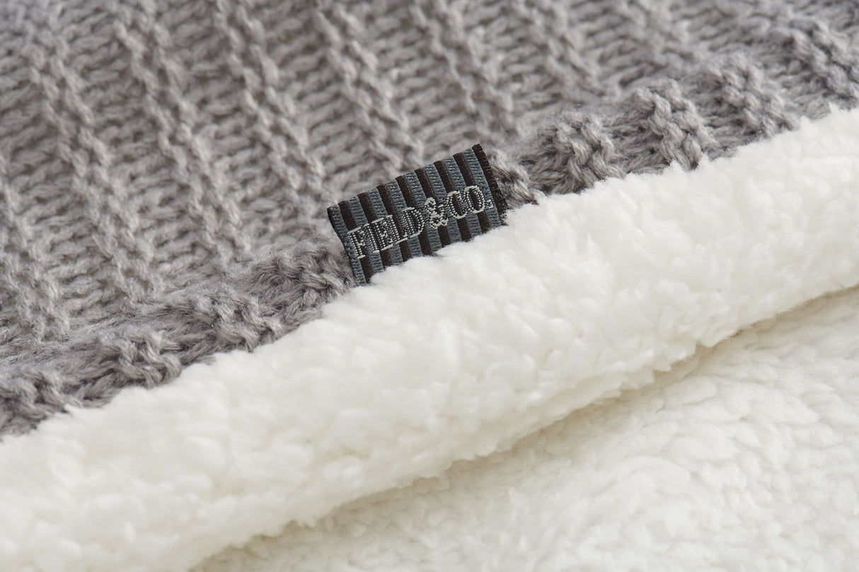 Field & Co.® Cable Knit Sherpa Blanket