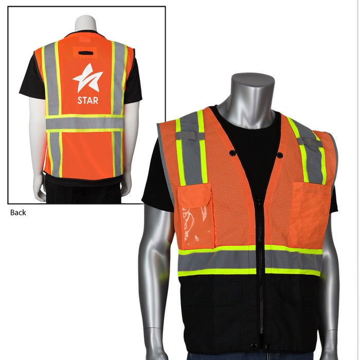 Two-Tone 11 Pocket Tech-Ready Mesh Surveyors Vest