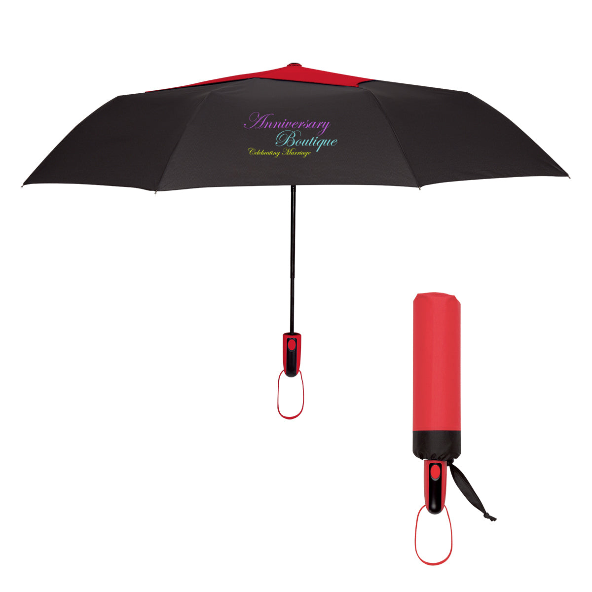 44" Arc Telescopic Diamond Top Vented Umbrella