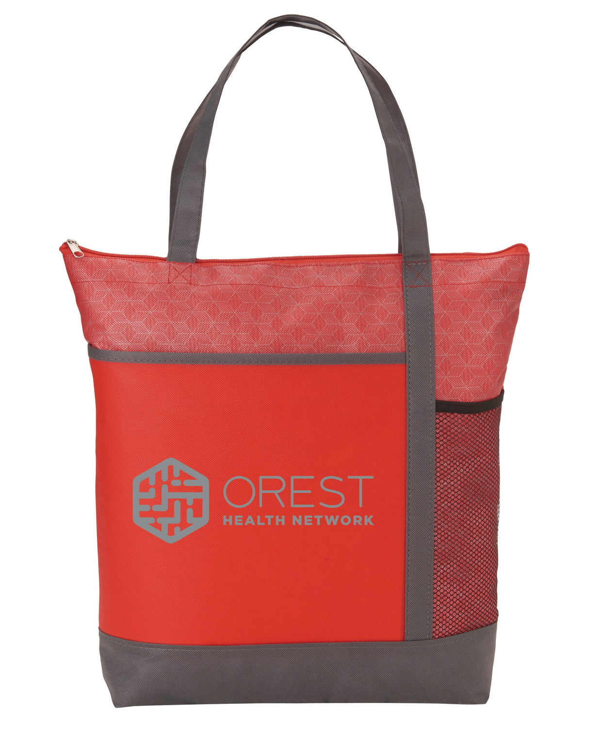 Chrome Non-Woven Zipper Convention Tote