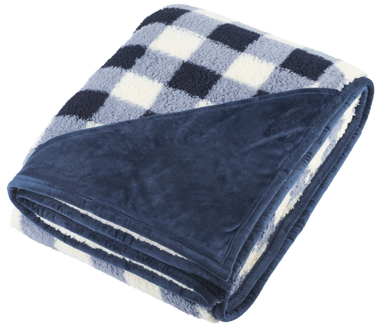 Field & Co.® Double Sided Plaid Sherpa Blanket