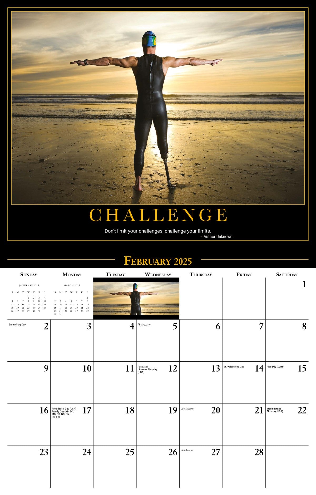 Galleria Wall Calendar 2025 Motivation
