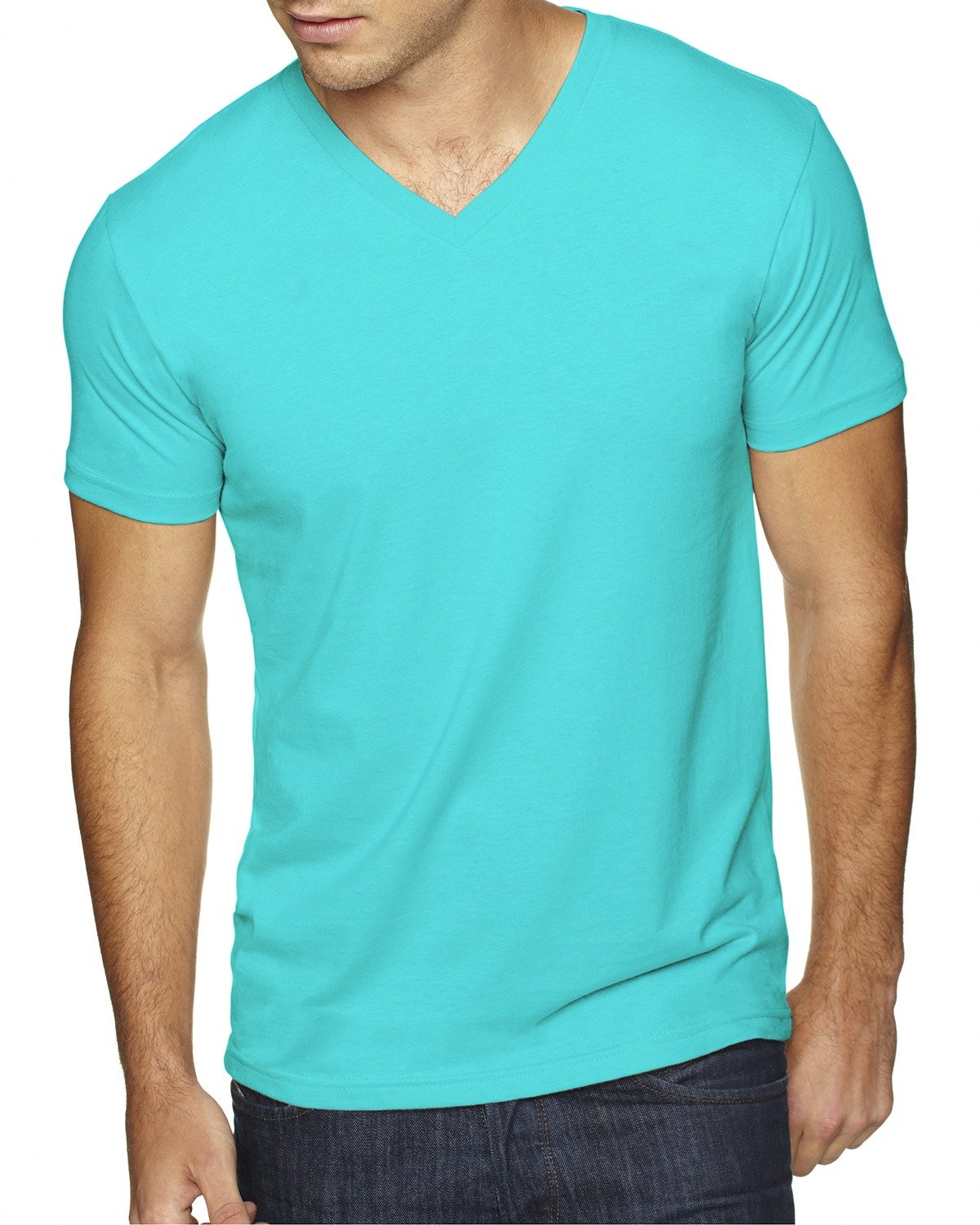 NEXT LEVEL APPAREL Men's Sueded V-Neck T-Shirt